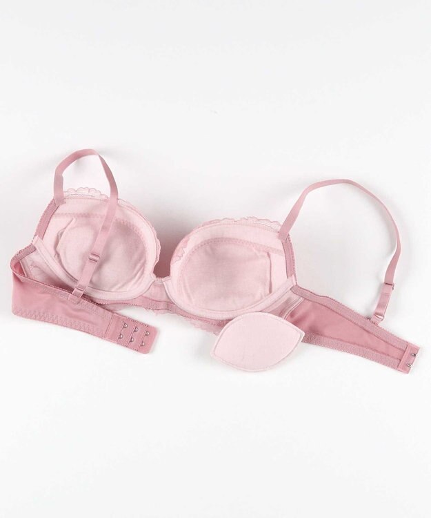 AMPHI ブラジャー ショーツセット まる胸メイク 推し活・推し事応援 Aカップあり 【ブラショーツセット】 上下セット ブラ BBJ201 アンフィ／ワコール ピンク