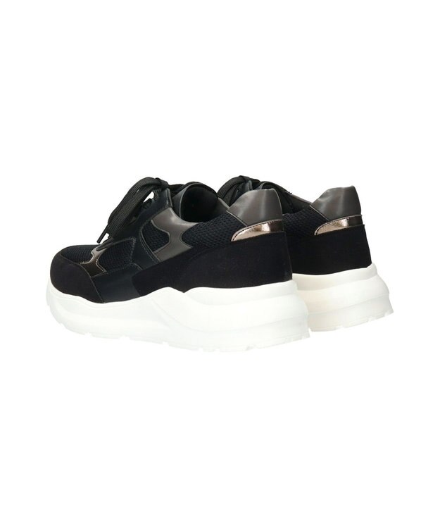 Bridget Birkin 【PARADIS COULEUR】異素材コンビレースアップスニーカー ブラックコンビ