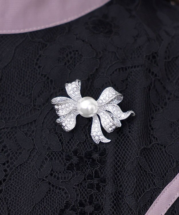 Tiaclasse ウェーブリボン ブローチ シルバー