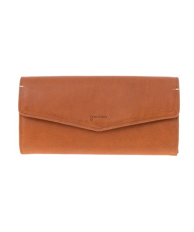genten トスカ ギャルソン長財布 チャ