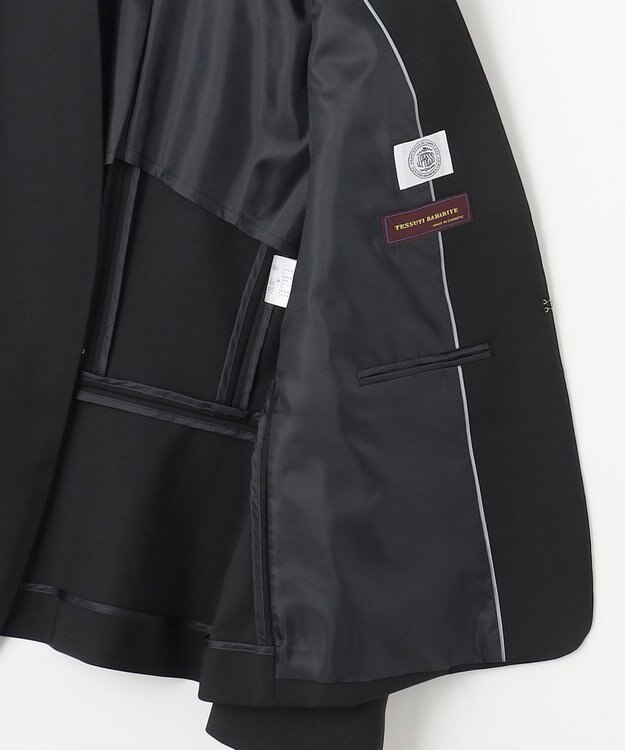 J.PRESS LADIES S 【セットアップ対応】BAHARIYE SOLID ノーカラー ジャケット ブラック系