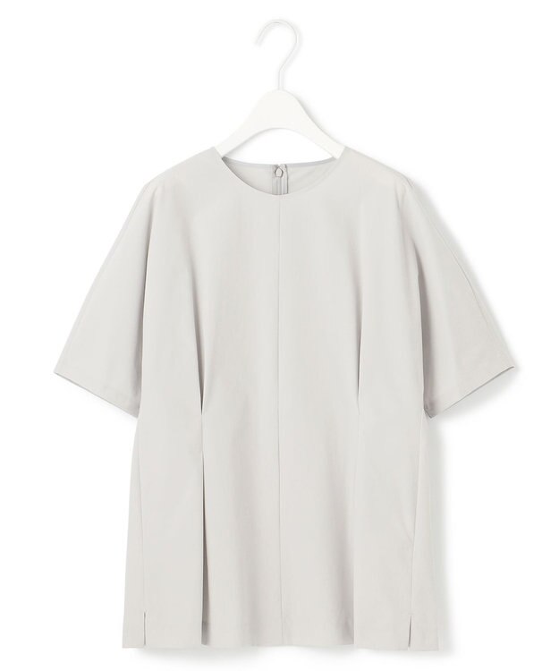 ICB L 【接触冷感・撥水・UVケア・洗える】 プルーフ4WAYタフタ ブラウス トープ系