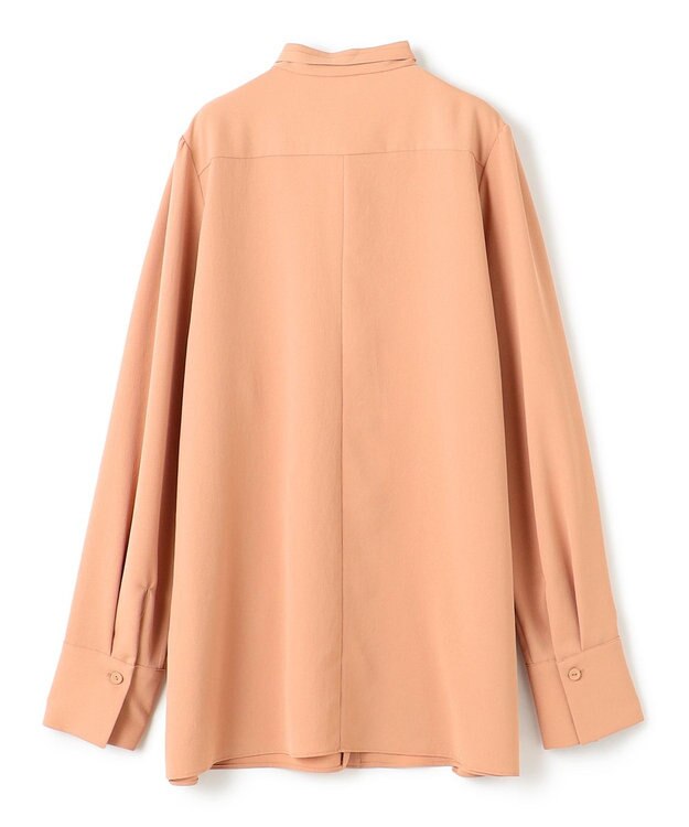 BEIGE， 【WEB限定・洗える】MIRABEAU / 2WAYストレッチボウタイブラウス D Nude
