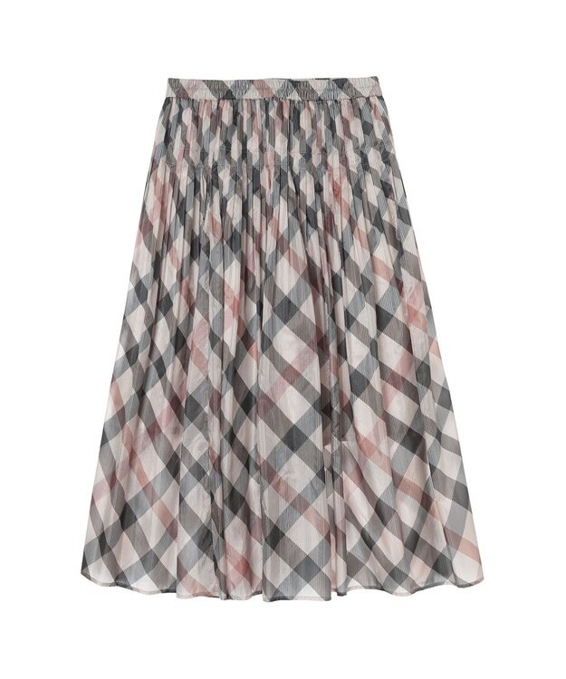 DAKS ハウスチェック シアー リップル スカート ウルトラハウスチェック