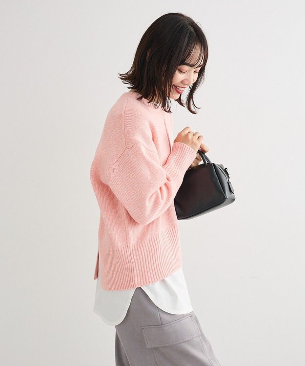 Green Parks こなれ主役ニットプルオーバー Pink