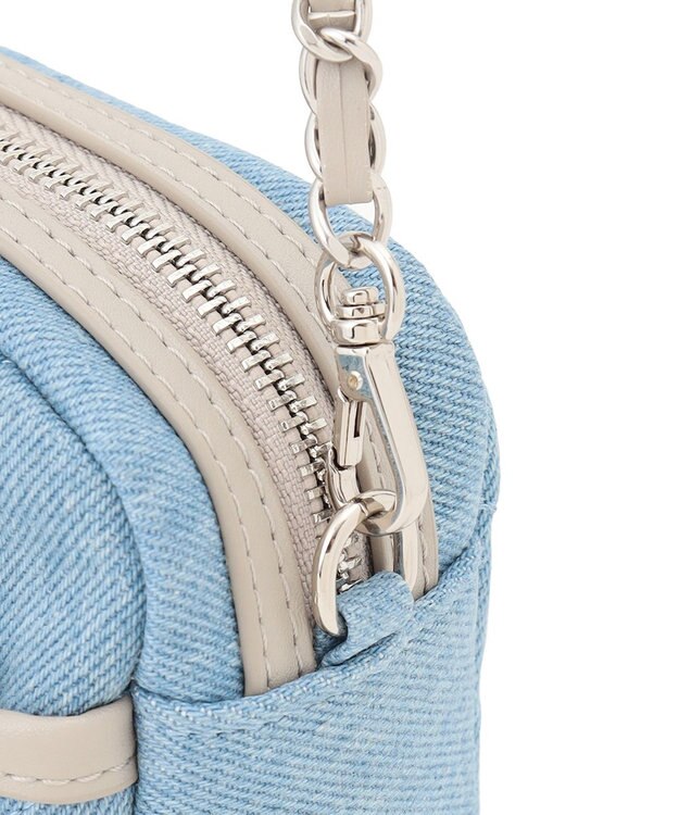 23区 【Oggi3月号掲載】デニム キルティング ショルダーバッグ スカイブルー系