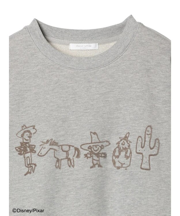 Green Parks ＴＯＹ　ＳＴＯＲＹ／フロッキー裏毛プルオーバーII Gray Mixture