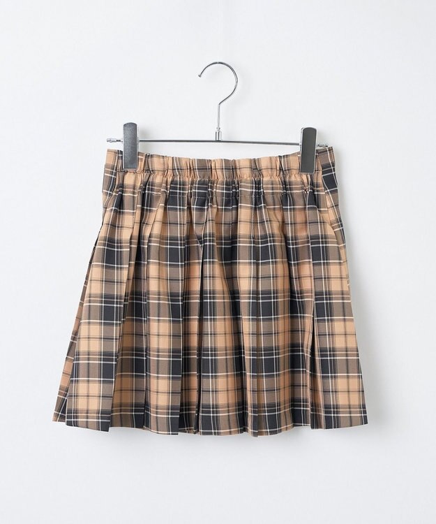 WEGO 【SCHOOL ITEM】バックル付プリーツスカパン ベージュチェック1
