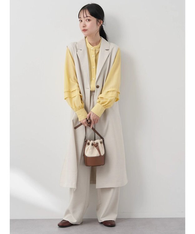 earth music&ecology ロングジレ Beige