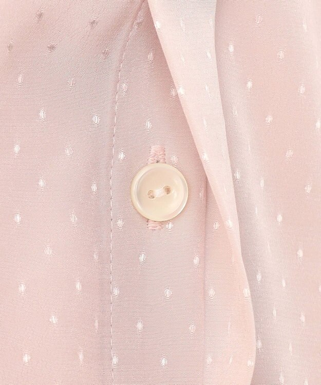 23区 S 【洗える】ドットドビーデシン ブラウス ピンク系