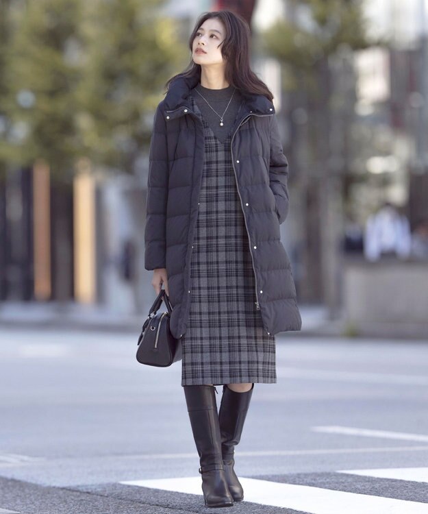 J.PRESS LADIES 【洗える】PRINCE ハイネック ニット グレー系