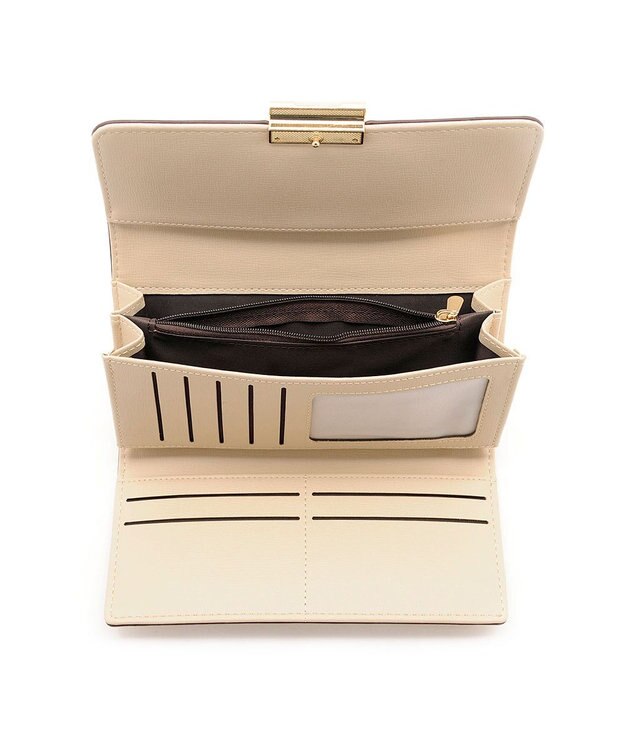 MioFIRANO ラスタープレートロングウォレット 財布　FIRANO フィラノ IVORY