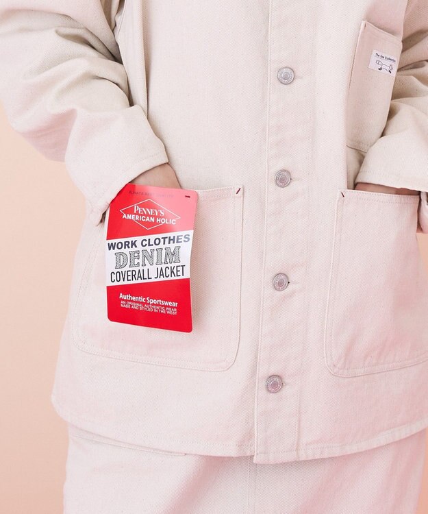 AMERICAN HOLIC 【PENNEY'S】デニムカバーオール Ivory