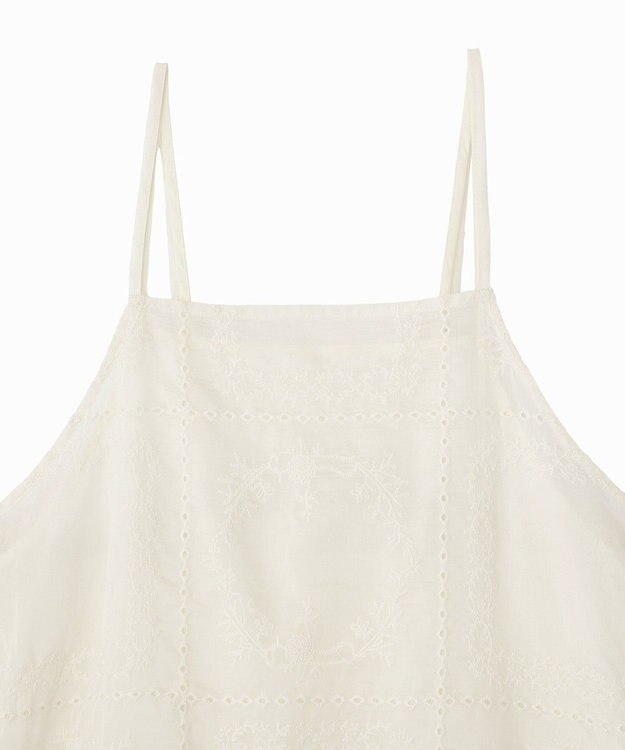 AMERICAN HOLIC シアー刺繍キャミワンピース（ペチコート付き） Ivory