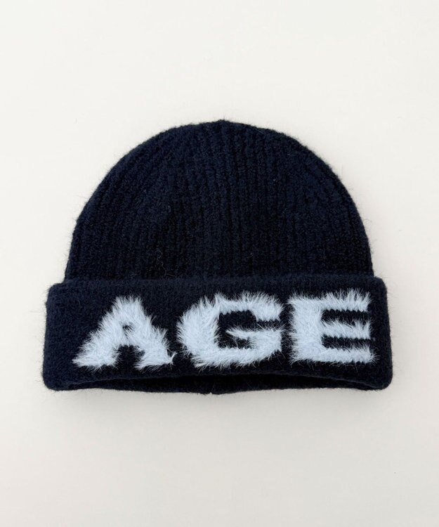 WEGO AGEデザインビーニー ネイビー