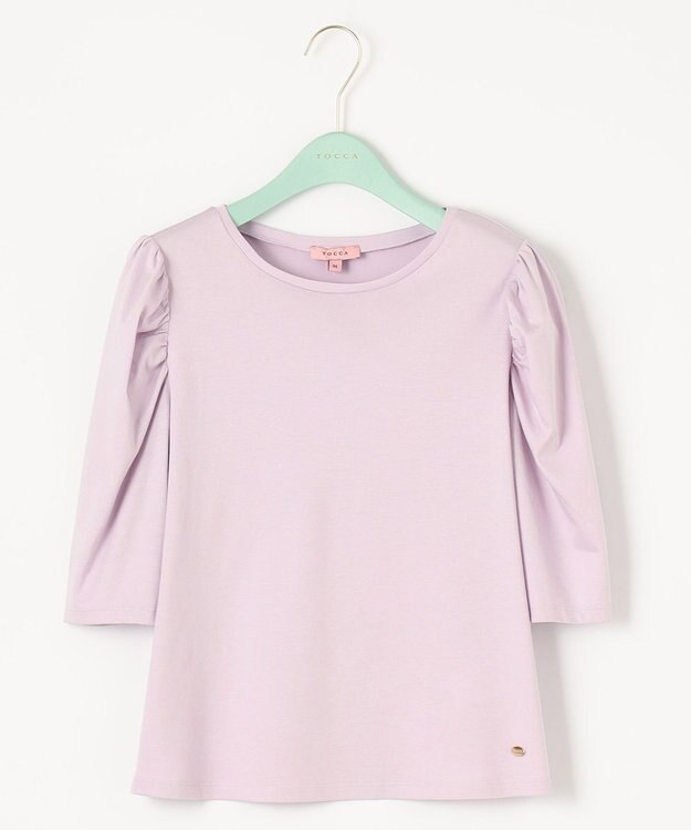 TOCCA 【洗える！】SOLEIL ボリューム袖トップス ライラック系