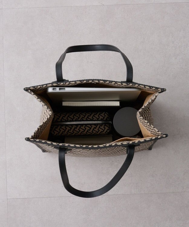 IACUCCI 〈美人百花2月号〉モノグランマ M JACQUARD/RUGA ブラック