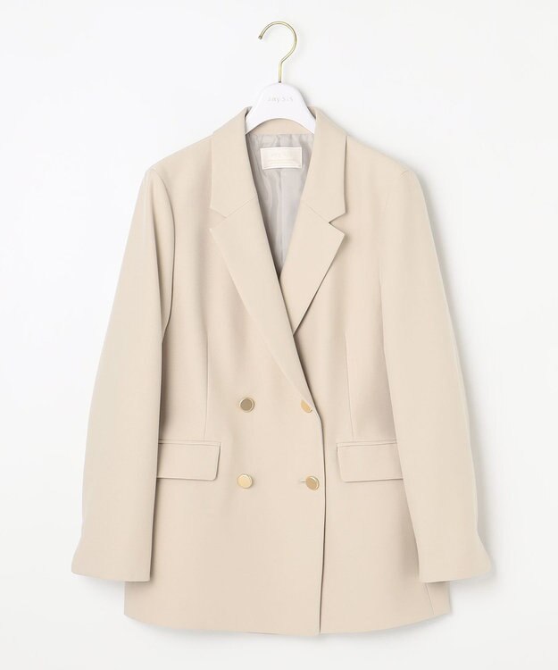 ANY SIS 【洗える】褒めらレディテーラード ジャケット ライトベージュ