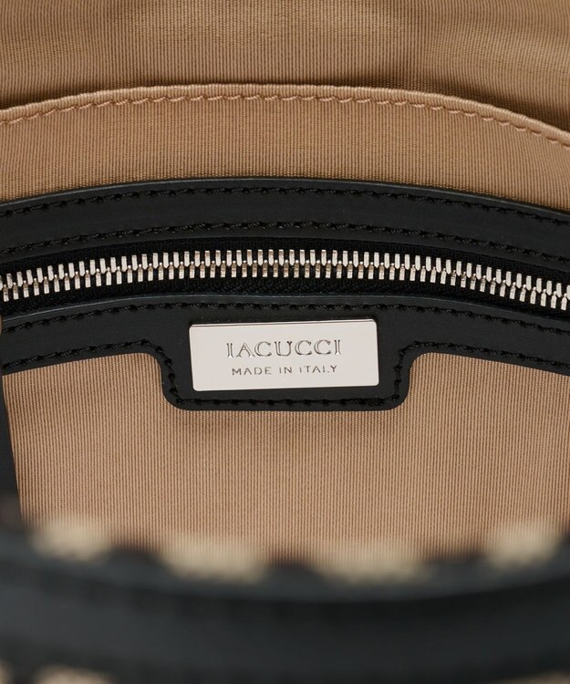 IACUCCI 〈美人百花2月号〉モノグランマ M JACQUARD/RUGA ブラック