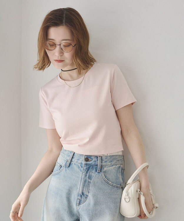 WEGO 【7色/SMLサイズ展開】コンパクトフィットT ライトピンク