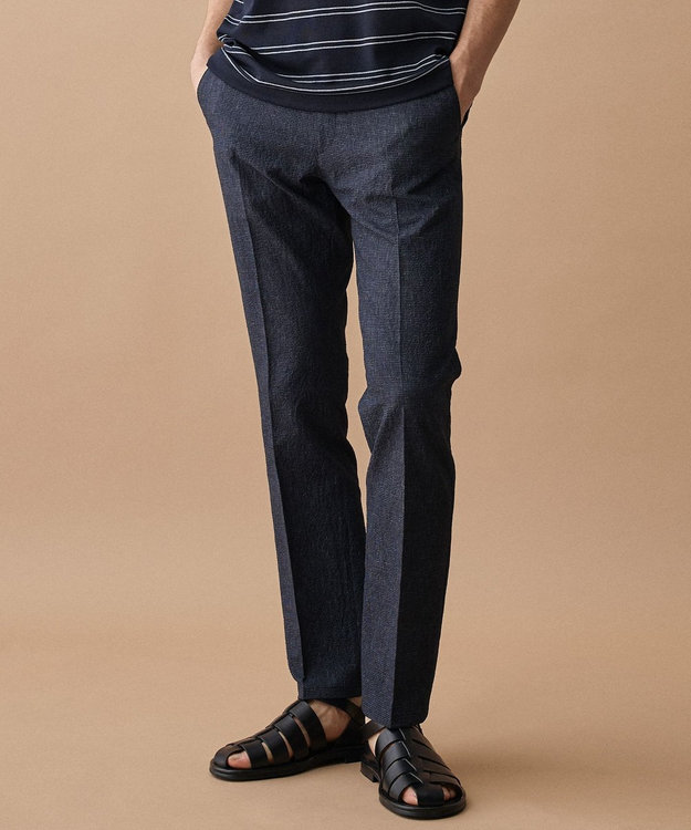 JOSEPH ABBOUD 【ウエストも伸びる！/驚きの多機能性】ライトウェーブライトパンツ ネイビー系3