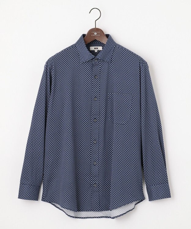 JOSEPH ABBOUD 【キングサイズ・快適な着心地・イージーケア】ジャージーシャツ ネイビー系5