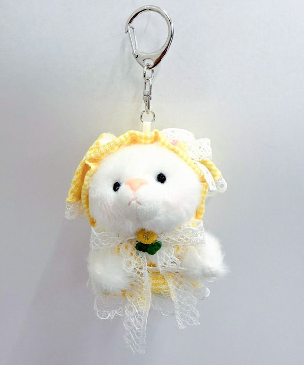 WEGO おめかしねこちゃんぬいぐるみキーホルダー 柄1