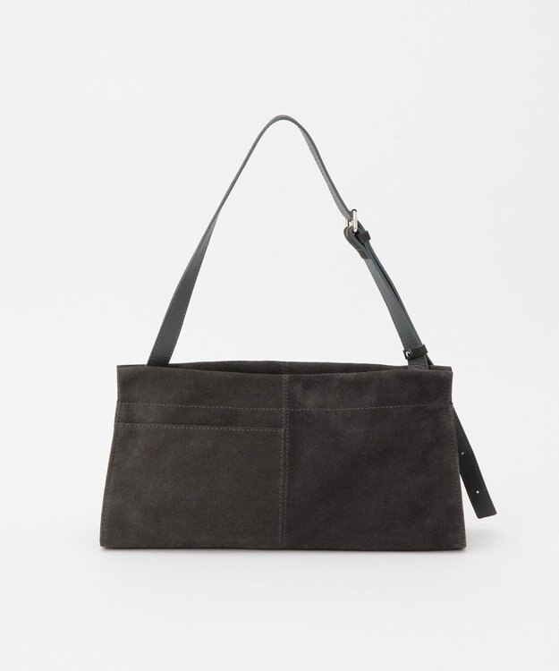russet 【2025AW新作】スエード横長ショルダーバッグ(CE-1578) Gray