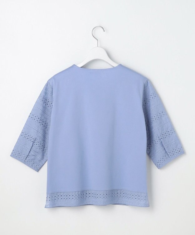 J.PRESS LADIES S スムースジャージー 刺繍 カットソー サックス系