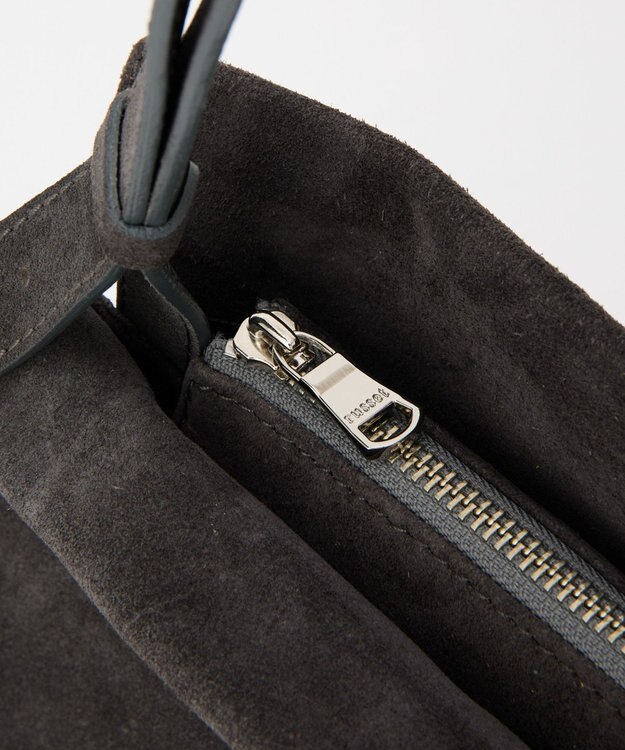 russet 【2025AW新作】スエード横長ショルダーバッグ(CE-1578) Gray