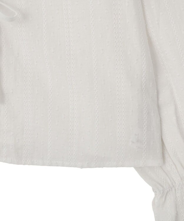 earth music&ecology 【綿100％】コットンレースブラウス Off White