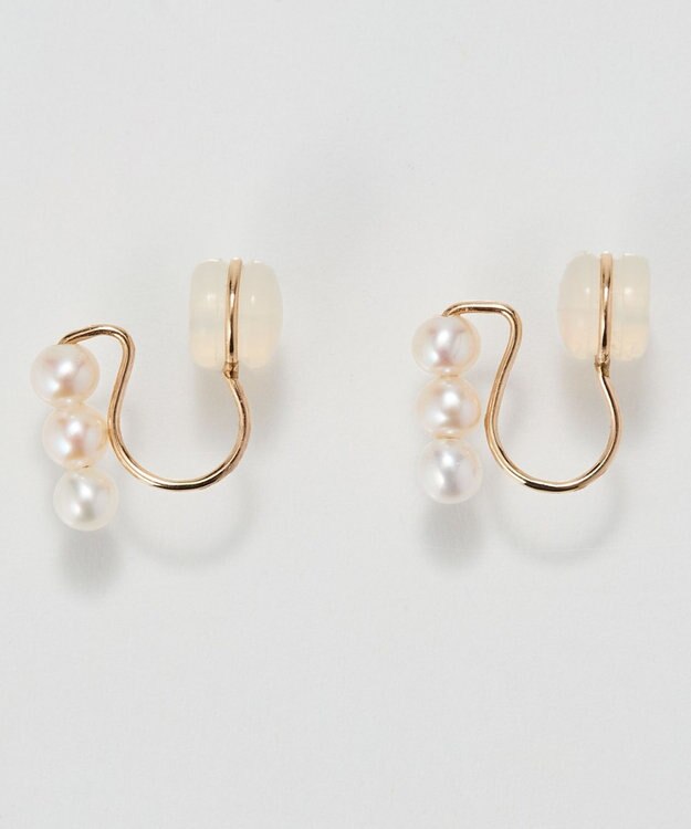 Phoebe 【K10】ノーブルパールイヤリング ゴールド