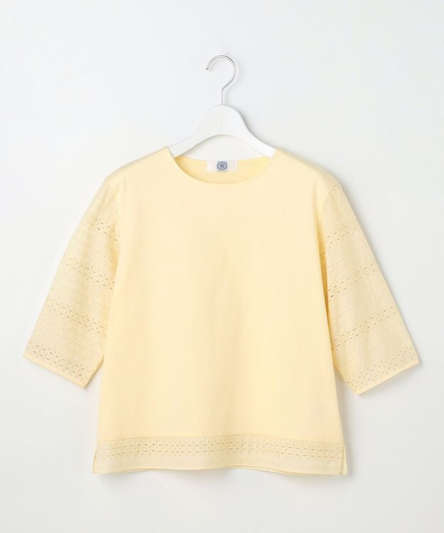 J.PRESS LADIES S スムースジャージー 刺繍 カットソー イエロー系