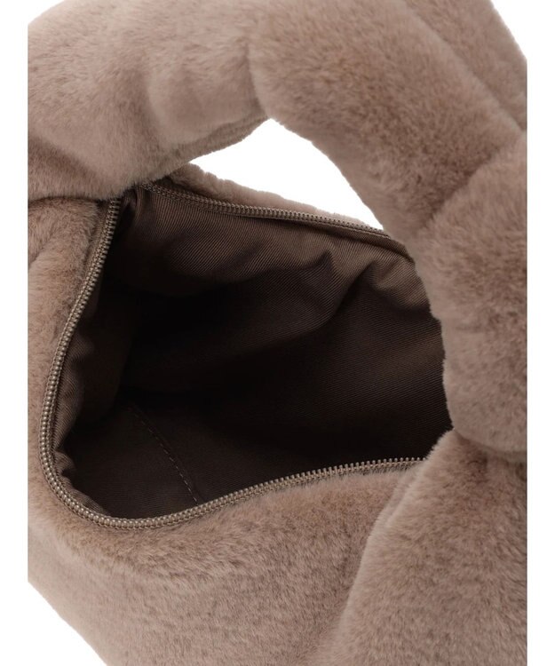 earth music&ecology ワンノットファーバッグ Beige