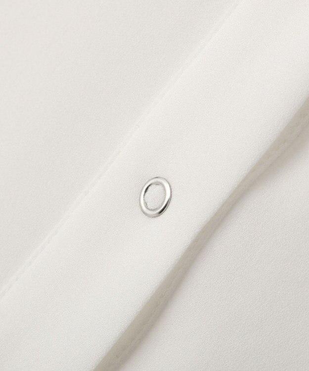 YECCA VECCA 2wayリブMIXジョーゼットブラウス White