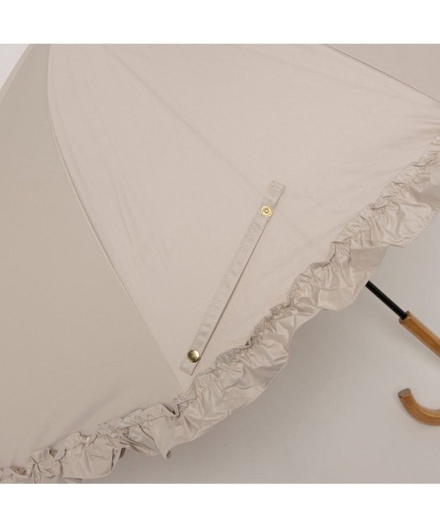 UNBILLION カシュネ cachenez / 【晴雨兼用】【日傘】 UV カット率99％以上 PUビッグフリルショートパラソル ベージュ