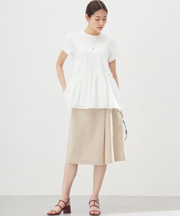 組曲 【WEB限定】ラップパンツ ベージュ系