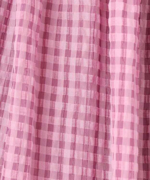 組曲 KIDS 【110-140㎝】ギンガムサッカー ワンピース ラズベリー