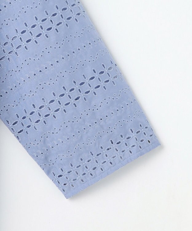 J.PRESS LADIES S スムースジャージー 刺繍 カットソー サックス系