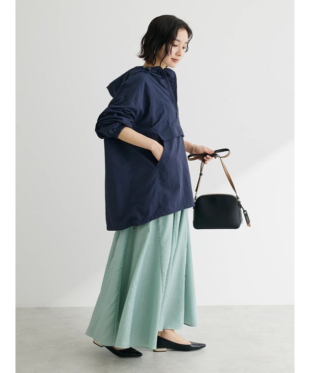 Green Parks ナイロンアノラックブルゾン Navy