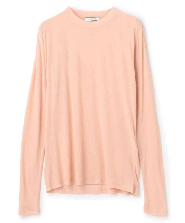 BEIGE， 【洗える】SORE / コットンシアークルーネックカットソー Nude