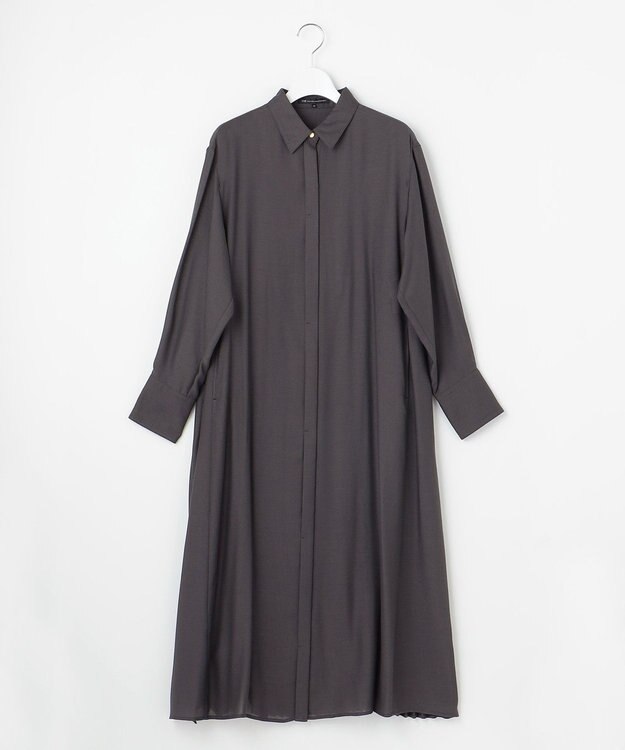 23区 【洗える】ウールシアービエラ ワンピース グレー系