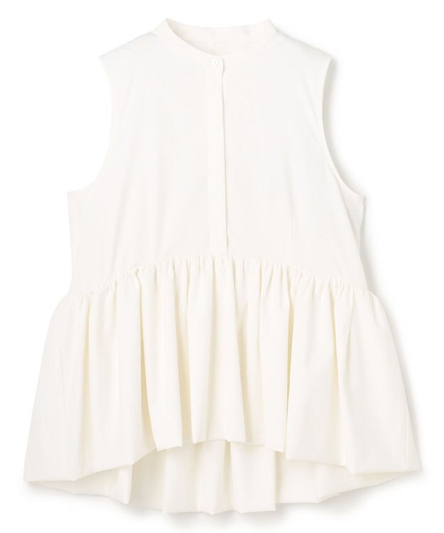 uncrave クールタッチカラータイプライター ペプラムブラウス オフ