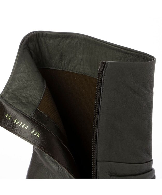 MODE ET JACOMO <D'ICI>ドレープハーフブーツ ダークグレー