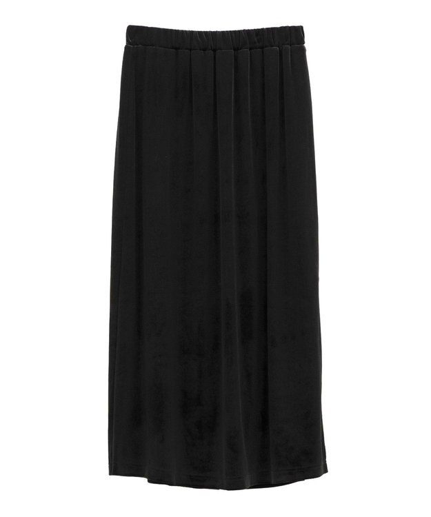 Green Parks ベロアナロースカート Black