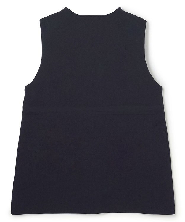 UNFILO 【セレモニー】BEAUTY FORM KNIT ZIPジレ ネイビー