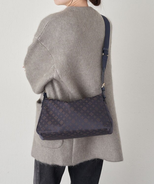 russet ナイロンジャガード2WAYショルダーバッグ(SF-274) Purple/BR