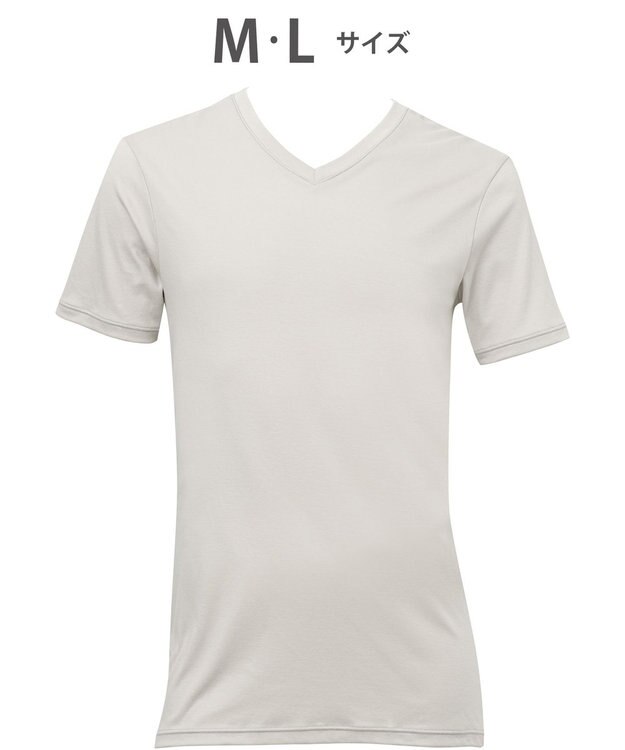 WACOAL MEN WACOAL MEN あったかインナー Vネック 3分袖 綿100％ 保温性 やわらかさが続く 静電気が起こりにくい 毛玉になりにくい 後裾長め設計 インナー メンズ WL5102 /ワコールメン グレー