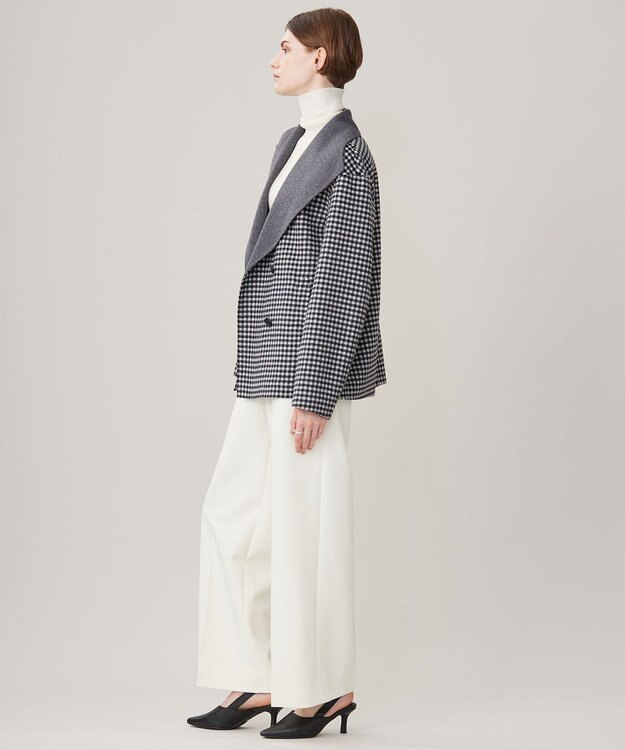 ICB WoolRever ショートコート チェック系