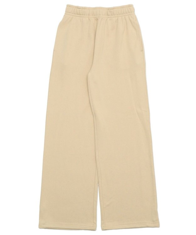 WEGO 【SCHOOLITEM/ウエストゴム】イージーストレートスウェットパンツ ベージュ